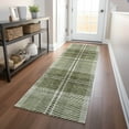 thumbnail image 1 of Addison Rugs Chantille Indoor/Outdoor Transitional Plaid Aloe Washable Runner Rug, 2'3" x 7'6", 1 of 6