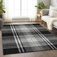 thumbnail image 1 of Addison Rugs Chantille Indoor/Outdoor Transitional Plaid Black Washable Rectangle Rug, 3' x 5', 1 of 6