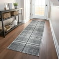 thumbnail image 1 of Addison Rugs Chantille Indoor/Outdoor Transitional Plaid Gray Washable Runner Rug, 2'3" x 7'6", 1 of 6