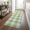 thumbnail image 1 of Addison Rugs Chantille Indoor/Outdoor Transitional Plaid Aloe Washable Runner Rug, 2'3" x 7'6", 1 of 6