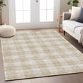 thumbnail image 1 of Addison Rugs Chantille Indoor/Outdoor Transitional Plaid Beige Washable Rectangle Rug, 5' x 7'6", 1 of 6