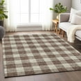 thumbnail image 1 of Addison Rugs Chantille Indoor/Outdoor Transitional Plaid Brown Washable Rectangle Rug, 3' x 5', 1 of 6