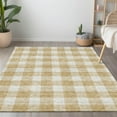 thumbnail image 1 of Addison Rugs Chantille Indoor/Outdoor Transitional Plaid Gold Washable Rectangle Rug, 9' x 12', 1 of 6