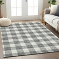 thumbnail image 1 of Addison Rugs Chantille Indoor/Outdoor Transitional Plaid Gray Washable Rectangle Rug, 2'6" x 3'10", 1 of 6