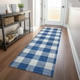 thumbnail image 1 of Addison Rugs Chantille Indoor/Outdoor Transitional Plaid Navy Washable Runner Rug, 2'3" x 7'6", 1 of 6