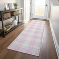 thumbnail image 1 of Addison Rugs Chantille Indoor/Outdoor Transitional Plaid Pink Washable Runner Rug, 2'3" x 7'6", 1 of 6