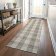 thumbnail image 1 of Addison Rugs Chantille Indoor/Outdoor Transitional Plaid Beige Washable Runner Rug, 2'3" x 7'6", 1 of 6