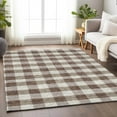 thumbnail image 1 of Addison Rugs Chantille Indoor/Outdoor Transitional Plaid Brown Washable Rectangle Rug, 8' x 10', 1 of 6