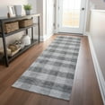 thumbnail image 1 of Addison Rugs Chantille Indoor/Outdoor Transitional Plaid Gray Washable Runner Rug, 2'3" x 7'6", 1 of 6