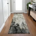 thumbnail image 1 of Addison Rugs Chantille Indoor/Outdoor Transitional Abstract Black Washable Runner Rug, 2'3" x 7'6", 1 of 6