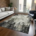 thumbnail image 1 of Addison Rugs Chantille Indoor/Outdoor Transitional Abstract Black Washable Rectangle Rug, 5' x 7'6", 1 of 6