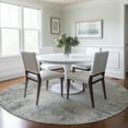 thumbnail image 1 of Addison Rugs Chantille Indoor/Outdoor Transitional Abstract Gray Washable Round Rug, 8' x 8', 1 of 6