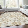 thumbnail image 1 of Addison Rugs Chantille Indoor/Outdoor Traditional Floral Ivory Washable Rectangle Rug, 5' x 7'6", 1 of 6