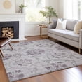 thumbnail image 1 of Addison Rugs Chantille Indoor/Outdoor Traditional Floral Lavender Washable Rectangle Rug, 5' x 7'6", 1 of 6