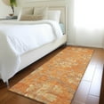 thumbnail image 1 of Addison Rugs Chantille Indoor/Outdoor Traditional Floral Orange Washable Runner Rug, 2'3" x 7'6", 1 of 6