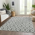 thumbnail image 1 of Addison Rugs Chantille Indoor/Outdoor Transitional Geometric Gray Washable Rectangle Rug, 9' x 12', 1 of 6