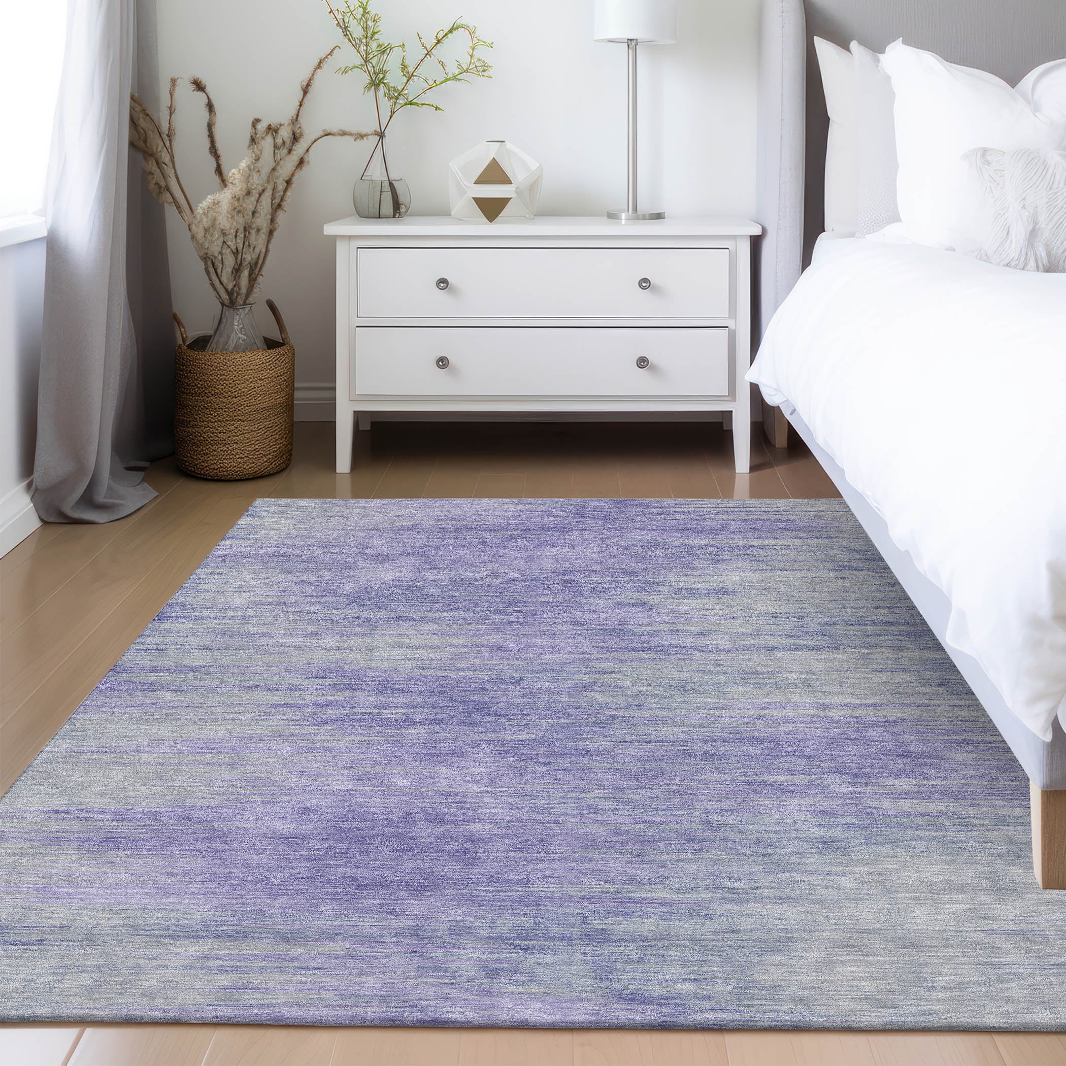 Addison Rugs Machine Washable Indoor/ Outdoor Chantille Solid Ombre Rug ...