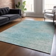 thumbnail image 1 of Addison Rugs Chantille Indoor/Outdoor Transitional Lines Aqua Washable Rectangle Rug, 8' x 10', 1 of 6