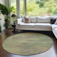 thumbnail image 1 of Addison Rugs Chantille Indoor/Outdoor Transitional Lines Aloe Washable Round Rug, 8' x 8', 1 of 6
