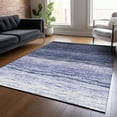 thumbnail image 1 of Addison Rugs Chantille Indoor/Outdoor Transitional Lines Blue Washable Rectangle Rug, 9' x 12', 1 of 6