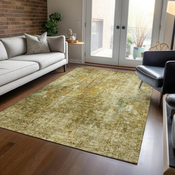 Addison Rugs Chantille Indoor/Outdoor Transitional Abstract Brown Washable Rectangle Rug, 10' x 14'