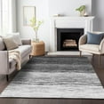 thumbnail image 1 of Addison Rugs Chantille Indoor/Outdoor Transitional Lines Gray Washable Rectangle Rug, 9' x 12', 1 of 6