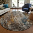 thumbnail image 1 of Addison Rugs Chantille Indoor/Outdoor Transitional Abstract Taupe Washable Round Rug, 8' x 8', 1 of 6
