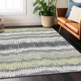 thumbnail image 1 of Addison Rugs Chantille Indoor/Outdoor Transitional Stripes Gray Washable Rectangle Rug, 9' x 12', 1 of 6