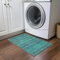thumbnail image 1 of Addison Rugs Chantille Indoor/Outdoor Transitional Bohemian Teal Washable Rectangle Rug, 1'8" x 2'6", 1 of 6