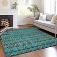 thumbnail image 1 of Addison Rugs Chantille Indoor/Outdoor Transitional Bohemian Teal Washable Rectangle Rug, 10' x 14', 1 of 6