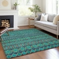 thumbnail image 1 of Addison Rugs Chantille Indoor/Outdoor Transitional Bohemian Teal Washable Rectangle Rug, 3' x 5', 1 of 6