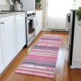 thumbnail image 1 of Addison Rugs Chantille Indoor/Outdoor Transitional Stripes Pink Washable Runner Rug, 2'3" x 7'6", 1 of 6