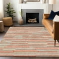 thumbnail image 1 of Addison Rugs Chantille Indoor/Outdoor Transitional Stripes Salmon Washable Rectangle Rug, 5' x 7'6", 1 of 6