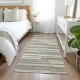 thumbnail image 1 of Addison Rugs Chantille Indoor/Outdoor Transitional Stripes Taupe Washable Runner Rug, 2'3" x 7'6", 1 of 6
