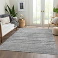 thumbnail image 1 of Addison Rugs Chantille Indoor/Outdoor Transitional Stripes Gray Washable Rectangle Rug, 8' x 10', 1 of 6