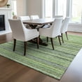 thumbnail image 1 of Addison Rugs Chantille Indoor/Outdoor Transitional Stripes Green Washable Rectangle Rug, 5' x 7'6", 1 of 6