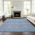thumbnail image 1 of Addison Rugs Chantille Indoor/Outdoor Transitional Stripes Sky Washable Rectangle Rug, 3' x 5', 1 of 6
