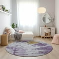 thumbnail image 1 of Addison Rugs Chantille Indoor/Outdoor Transitional Spiral Purple Washable Round Rug, 8' x 8', 1 of 6