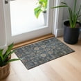 thumbnail image 1 of Addison Rugs Chantille Indoor/Outdoor Traditional Oriental Navy Washable Rectangle Rug, 1'8" x 2'6", 1 of 6