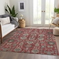 thumbnail image 1 of Addison Rugs Chantille Indoor/Outdoor Traditional Oriental Red Washable Rectangle Rug, 5' x 7'6", 1 of 6