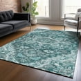 thumbnail image 1 of Addison Rugs Chantille Indoor/Outdoor Traditional Oriental Teal Washable Rectangle Rug, 8' x 10', 1 of 6
