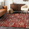thumbnail image 1 of Addison Rugs Chantille Indoor/Outdoor Transitional Floral Red Washable Rectangle Rug, 3' x 5', 1 of 6