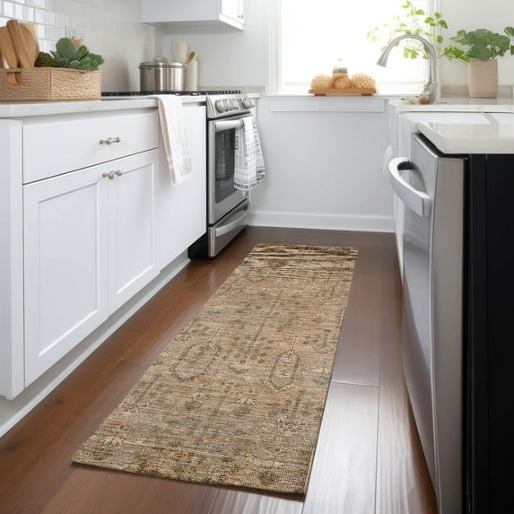 Addison Rugs Chantille Indoor/Outdoor Transitional Southwest Terracotta Washable Runner Rug, 2'3" x 7'6"