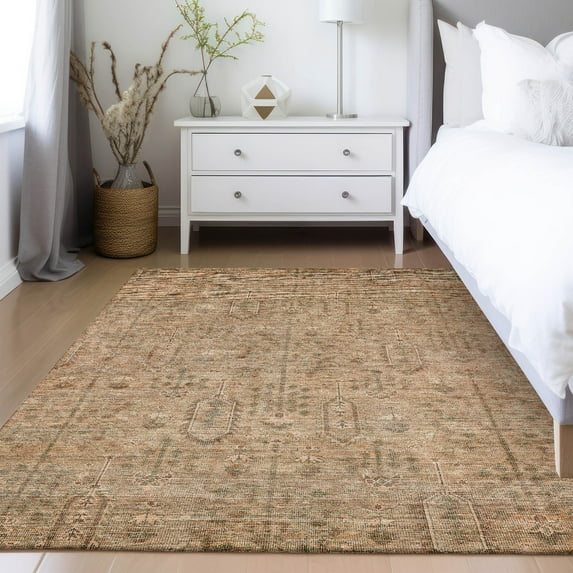 Addison Rugs Chantille Indoor/Outdoor Transitional Southwest Terracotta Washable Rectangle Rug, 5' x 7'6"