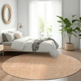 thumbnail image 1 of Addison Rugs Chantille Indoor/Outdoor Transitional Floral Peach Washable Round Rug, 8' x 8', 1 of 6