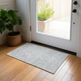 thumbnail image 1 of Addison Rugs Chantille Indoor/Outdoor Transitional Floral Silver Washable Rectangle Rug, 1'8" x 2'6", 1 of 6