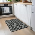 thumbnail image 1 of Addison Rugs Chantille Indoor/Outdoor Transitional Floral Black Washable Rectangle Rug, 1'8" x 2'6", 1 of 6