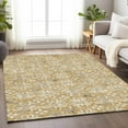 thumbnail image 1 of Addison Rugs Chantille Indoor/Outdoor Transitional Floral Gold Washable Rectangle Rug, 3' x 5', 1 of 6
