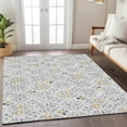 thumbnail image 1 of Addison Rugs Chantille Indoor/Outdoor Transitional Floral Silver Washable Rectangle Rug, 3' x 5', 1 of 6