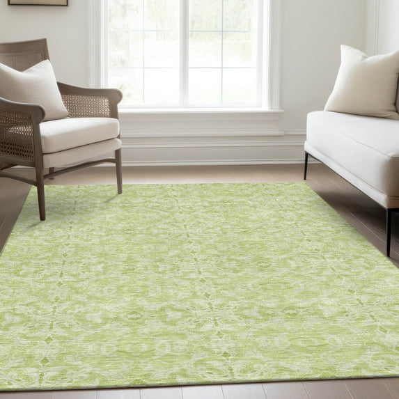 Addison Rugs Chantille Indoor/Outdoor Transitional Medallions Aloe Washable Rectangle Rug, 3' x 5'